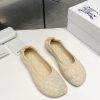 YuanThe 2024 Burberry BuRBERRY new ballet flat shoes are made of quilted sheepskin fabric crr7rjajbn