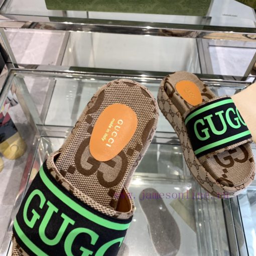 Gucci 2024SS Latest Limited Edition Thick Bottom Slippers ️️ Top Quality Available for Purchyb8a20f9 - Image 5