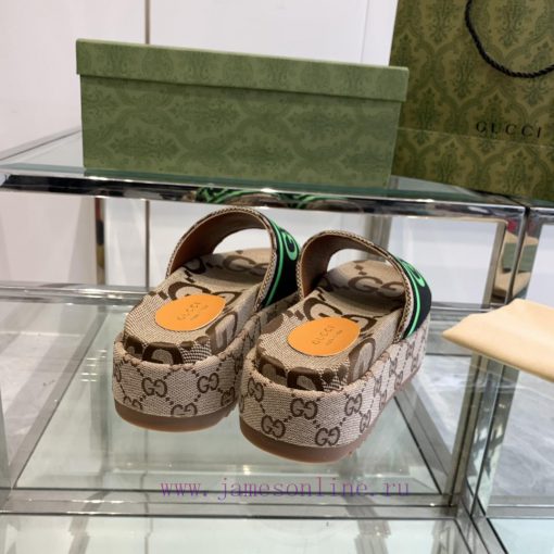 Gucci 2024SS Latest Limited Edition Thick Bottom Slippers ️️ Top Quality Available for Purchyb8a20f9 - Image 9