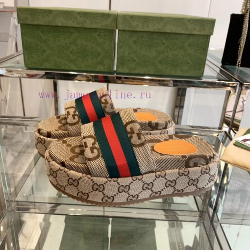 Gucci 2024SS Latest Limited Edition Thick Bottom Slippers ️️ Top Quality Available for Purchklq1ttie - Image 3