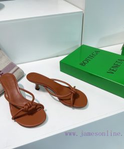 Bottega Veneta 24 Spring/Summer Easy Strap Cat Heel Slippers Sandals Ins&Xiaohongshu Many Ink6jj83pi