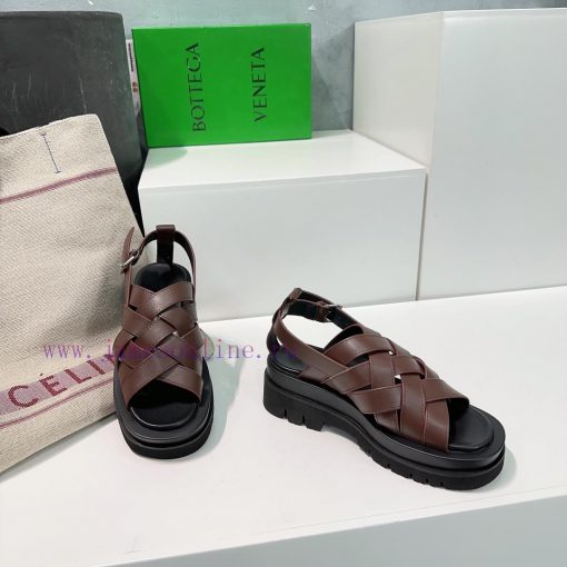 Bottega Veneta 24 Spring/Summer BV Knitted Upper Roman Sandals BV Popular Knitted Explosive tg6e00fm