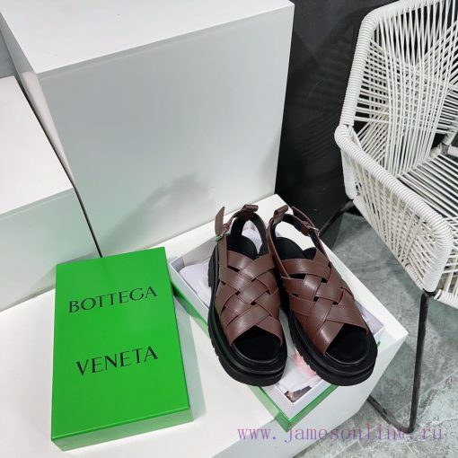 Bottega Veneta 24 Spring/Summer BV Knitted Upper Roman Sandals BV Popular Knitted Explosive tg6e00fm - Image 7