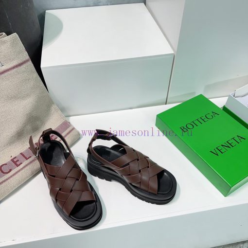 Bottega Veneta 24 Spring/Summer BV Knitted Upper Roman Sandals BV Popular Knitted Explosive tg6e00fm - Image 9