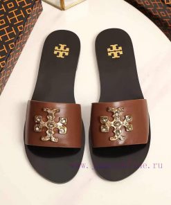 19818-2 Toribechi Flat Dragged Sandals, made of cowhide fabric, available in black, burgundy761l0wha