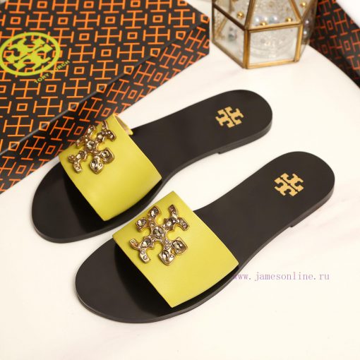 19818-2 Toribechi Flat Dragged Sandals, made of cowhide fabric, available in black, burgundyczko4n67 - Image 5