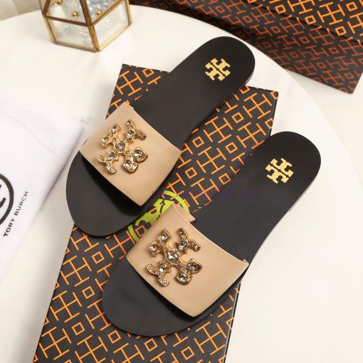 19818-2 Toribechi Flat Dragged Sandals, made of cowhide fabric, available in black, burgundyikmdj0w3 - Image 6