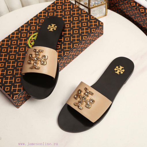 19818-2 Toribechi Flat Dragged Sandals, made of cowhide fabric, available in black, burgundyikmdj0w3 - Image 8