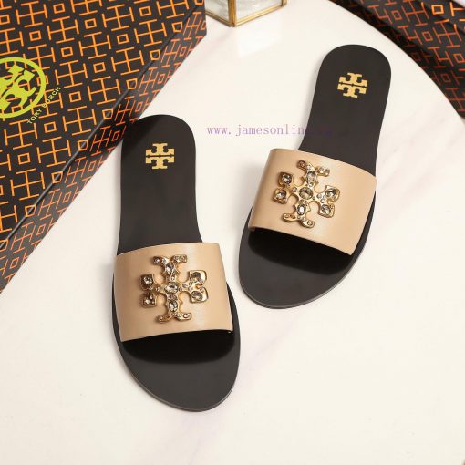 19818-2 Toribechi Flat Dragged Sandals, made of cowhide fabric, available in black, burgundyikmdj0w3 - Image 9