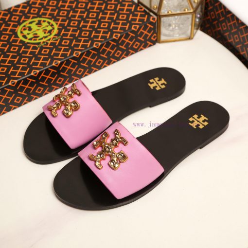 19818-2 Toribechi Flat Dragged Sandals, made of cowhide fabric, available in black, burgundy6xymp5lo - Image 8
