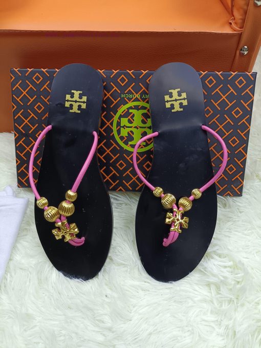 20612-3 Toribechi flat bottomed sandals, made of cowhide fabric, available in black, red, piktj4mehy - Image 8