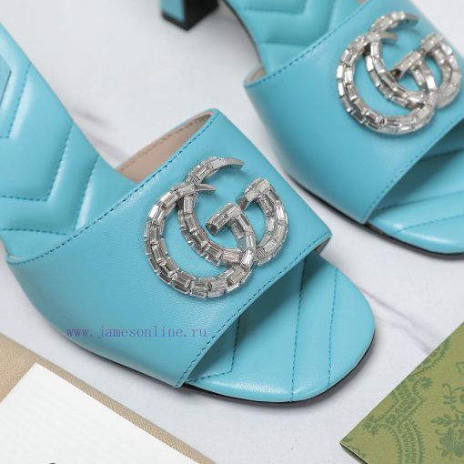 Original reproductionmostGucci 24ss Early Spring New Double G Crystal Diamond Buckle, Middle0rozzod7 - Image 2