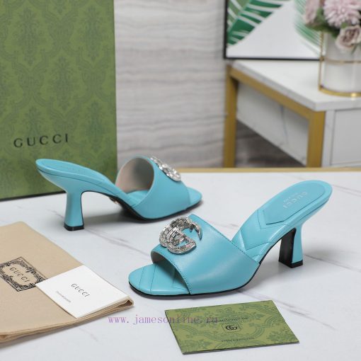 Original reproductionmostGucci 24ss Early Spring New Double G Crystal Diamond Buckle, Middle0rozzod7 - Image 6