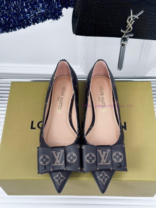 L * V Donkey 24S popular bow tieFlat sole shoe seriesThe shoe upper is made of customized cacktxvgug - Image 5