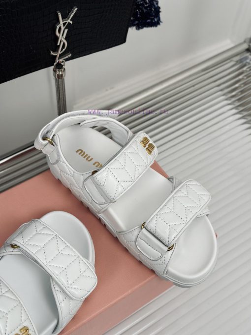 MIU MIU Classic Velcro Beach SandalsThis sandal is really cute. The upper foot is super soft0esgi1mv - Image 6