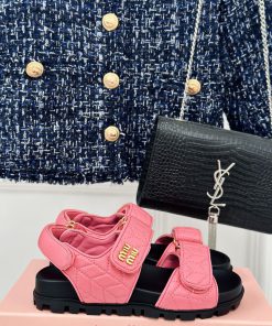 MIU MIU Classic Velcro Beach SandalsThis sandal is really cute. The upper foot is super sofev9ksgmk