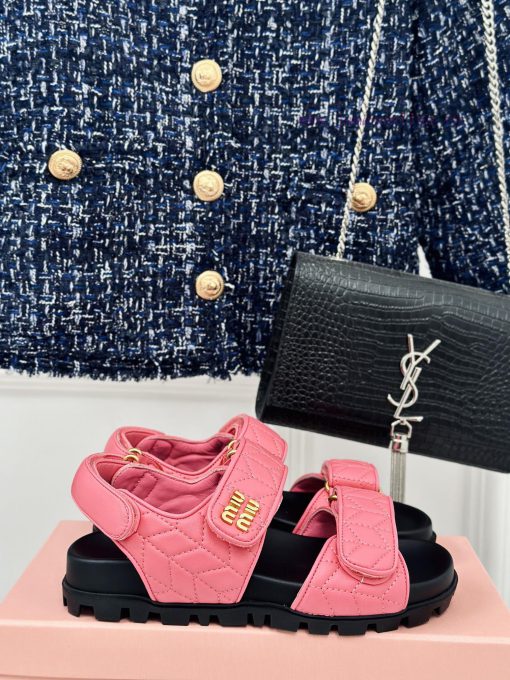 MIU MIU Classic Velcro Beach SandalsThis sandal is really cute. The upper foot is super sofev9ksgmk - Image 2