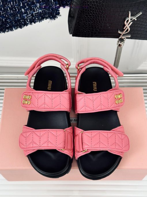 MIU MIU Classic Velcro Beach SandalsThis sandal is really cute. The upper foot is super sofev9ksgmk - Image 5