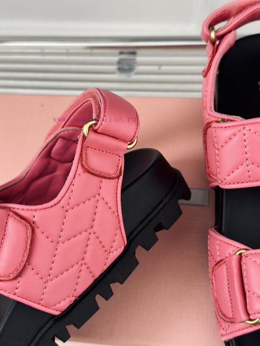 MIU MIU Classic Velcro Beach SandalsThis sandal is really cute. The upper foot is super sofev9ksgmk - Image 7