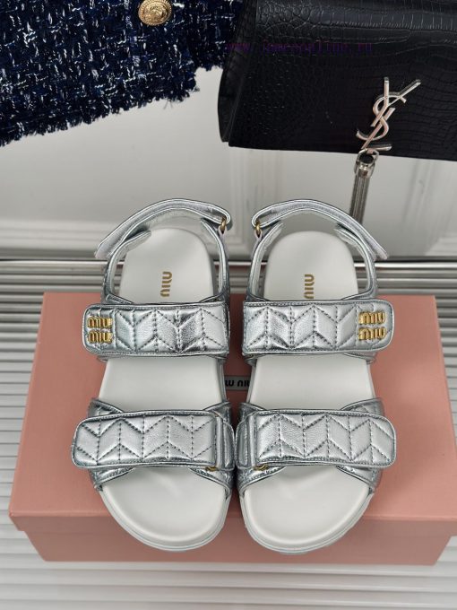 MIU MIU Classic Velcro Beach SandalsThis sandal is really cute. The upper foot is super softpeyxcjqu - Image 5