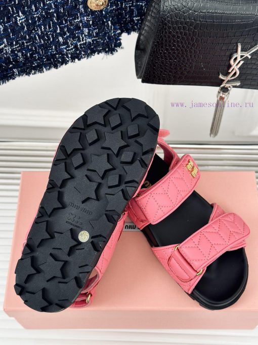 MIU MIU Classic Velcro Beach SandalsThis sandal is really cute. The upper foot is super sofev9ksgmk - Image 10