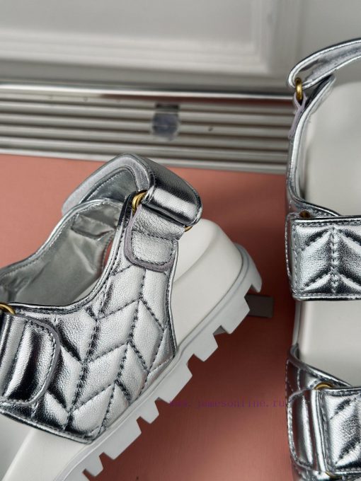MIU MIU Classic Velcro Beach SandalsThis sandal is really cute. The upper foot is super softpeyxcjqu - Image 7