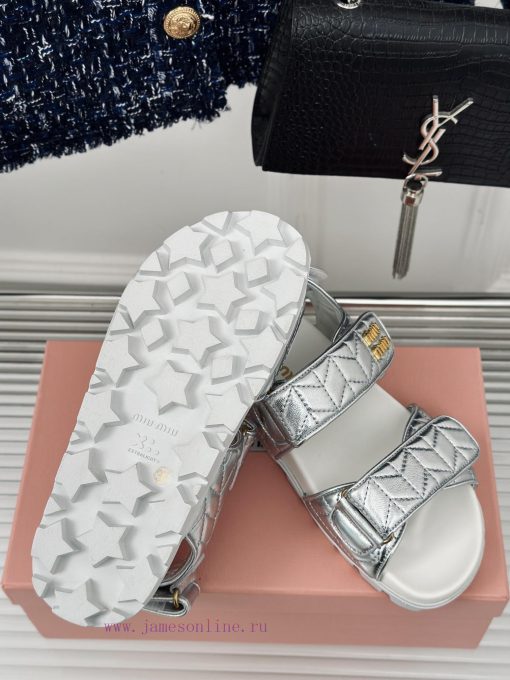 MIU MIU Classic Velcro Beach SandalsThis sandal is really cute. The upper foot is super softpeyxcjqu - Image 10