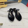 Saint Laurent flat clip sandals 2024 early spring synchronized YSLLogo letter diamond buckle35g4h9ga