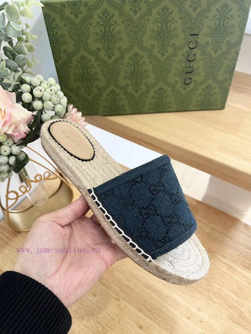 GUCCI/Gucci 24ss early spring rhinestone GG letter pattern decoration garden head Gucci gras4aruagm4 - Image 8