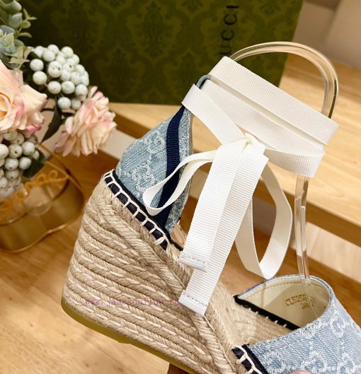 24ss early spring GucciGucci grass woven thick soled wedge and fisherman's shoes sandals cana347dijs - Image 9