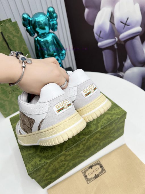 Gucci low-quality casual sports shoes, with top-notch oil edge craftsmanship, are a one-to-omx488b7m - Image 5