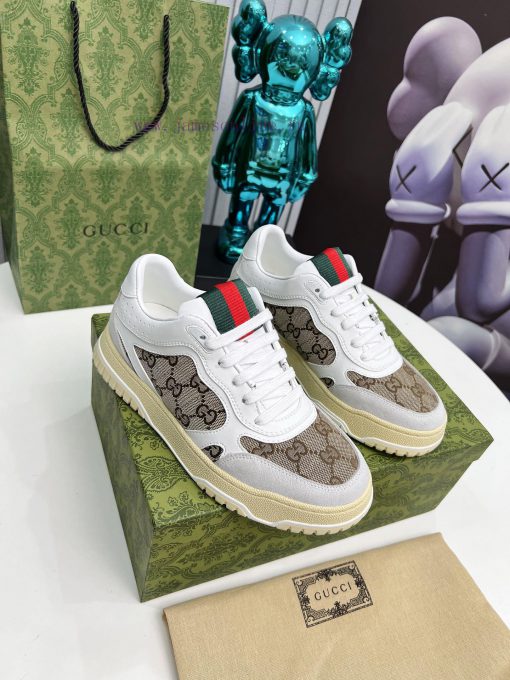 Gucci low-quality casual sports shoes, with top-notch oil edge craftsmanship, are a one-to-omx488b7m - Image 6