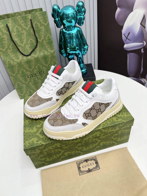 Gucci low-quality casual sports shoes, with top-notch oil edge craftsmanship, are a one-to-omx488b7m - Image 7
