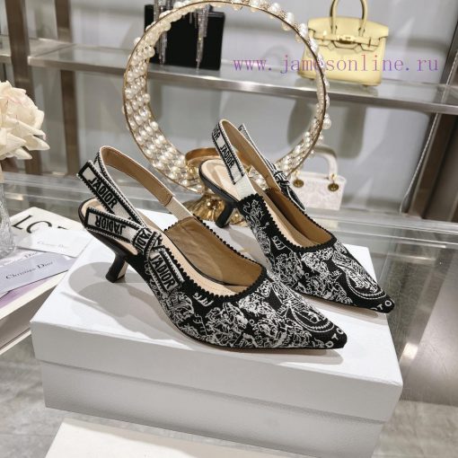 Top tierDior 2024 new season hollowed out carved Mary Jane pointed single shoesThe new Spectxbvz3s0v - Image 6