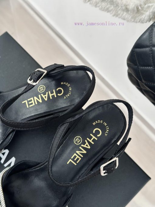 Chanel | Chanel 24c New ProductHigh heeled sandalsThe shoe upper is made of cowhide/special 1u55dc1g - Image 9