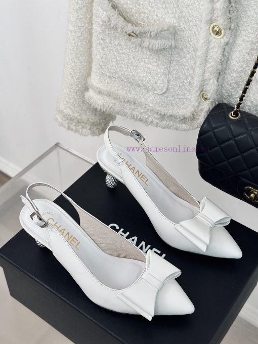 Chanel | Chanel 24c New ProductBow tie high-heeled sandalsThe shoe upper is made of importedvdjxtmza - Image 4