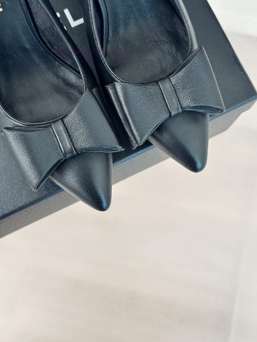 Chanel | Chanel 24c New ProductBow tie high-heeled sandalsThe shoe upper is made of importedq47gcpag - Image 8