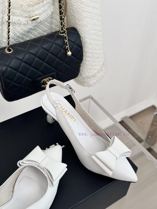 Chanel | Chanel 24c New ProductBow tie high-heeled sandalsThe shoe upper is made of importedvdjxtmza - Image 6