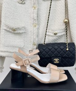 Chanel | Chanel 24c New ProductStraw sandals with thick heelsThe shoe upper is made of impor3y4a7l83