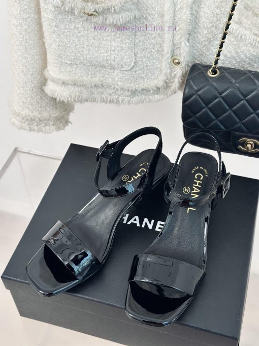 Chanel | Chanel 24c New ProductStraw sandals with thick heelsThe shoe upper is made of imporhehat7oq - Image 3