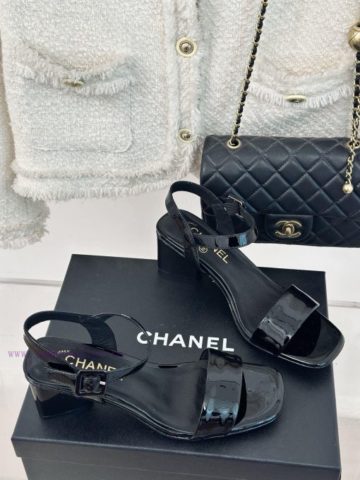 Chanel | Chanel 24c New ProductStraw sandals with thick heelsThe shoe upper is made of imporhehat7oq - Image 4