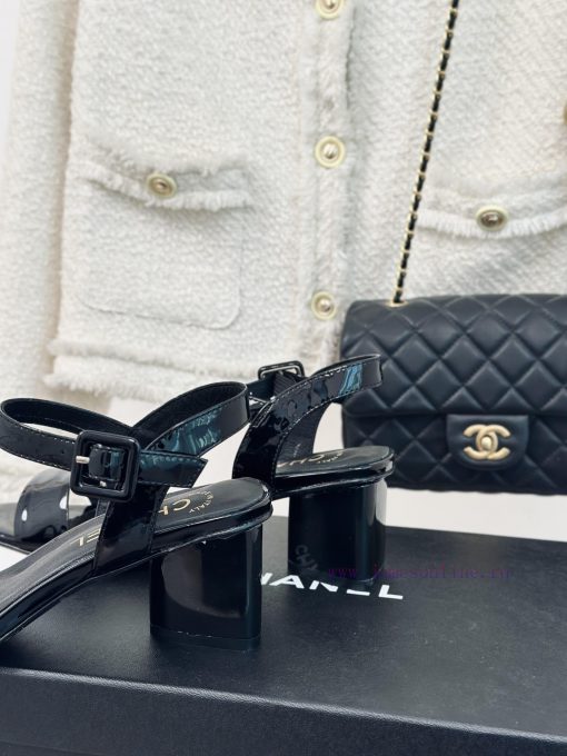 Chanel | Chanel 24c New ProductStraw sandals with thick heelsThe shoe upper is made of imporhehat7oq - Image 7