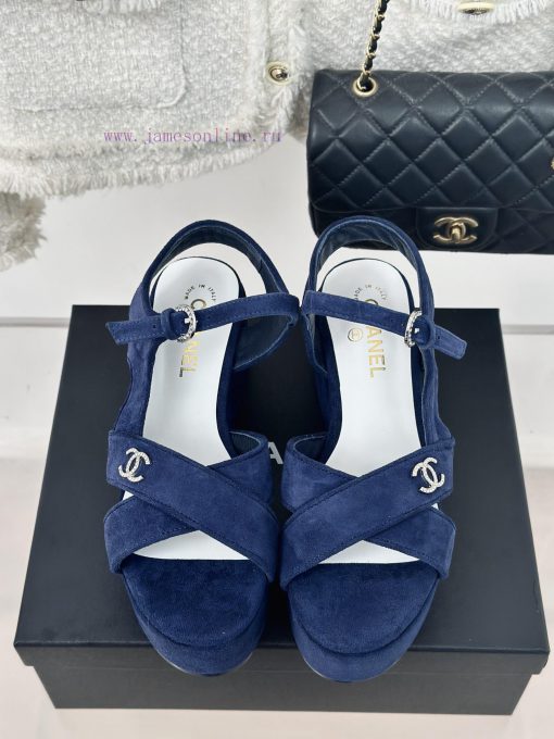 Chanel | Chanel 24C Spring/Summer New ProductsCross strap thick soled sandalsThis year, Grann39v3zog - Image 5