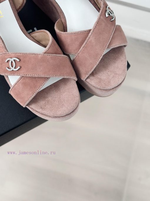 Chanel | Chanel 24C Spring/Summer New ProductsCross strap thick soled sandalsThis year, Gran0hcfhlt0 - Image 8