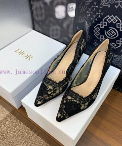 J'ADIOR Dior 2024 Spring/Summer New Women's Shoes CD Roses Full Body Jacquard Embroidery Letv7vtpd8w