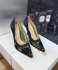 J'ADIOR Dior 2024 Spring/Summer New Women's Shoes CD Roses Full Body Jacquard Embroidery Let5bz3wq6t