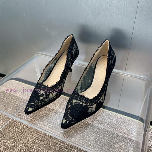 J'ADIOR Dior 2024 Spring/Summer New Women's Shoes CD Roses Full Body Jacquard Embroidery Letv7vtpd8w - Image 5