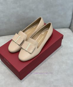 In stock SF salvatore Ferraga * o Ferra * brand new vara round toe big bow cowhide face loafr9t0j7qd