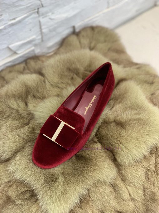 In stock SF salvatore Ferraga * o Ferra * brand new vara round toe big bow cowhide face loafllwqxn4u - Image 6