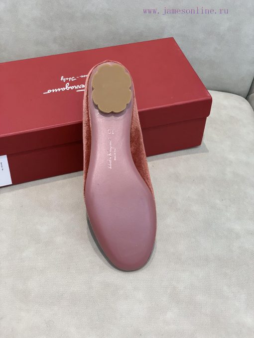 In stock SF Salvatore Ferraga * o Ferra * brand new vara round toe velvet loafers with big bttq5mgxb - Image 10